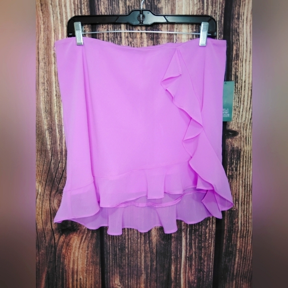 Wild Fable Elegant Pink Ruffle Skirt NWT Size Medium - Picture 1 of 5